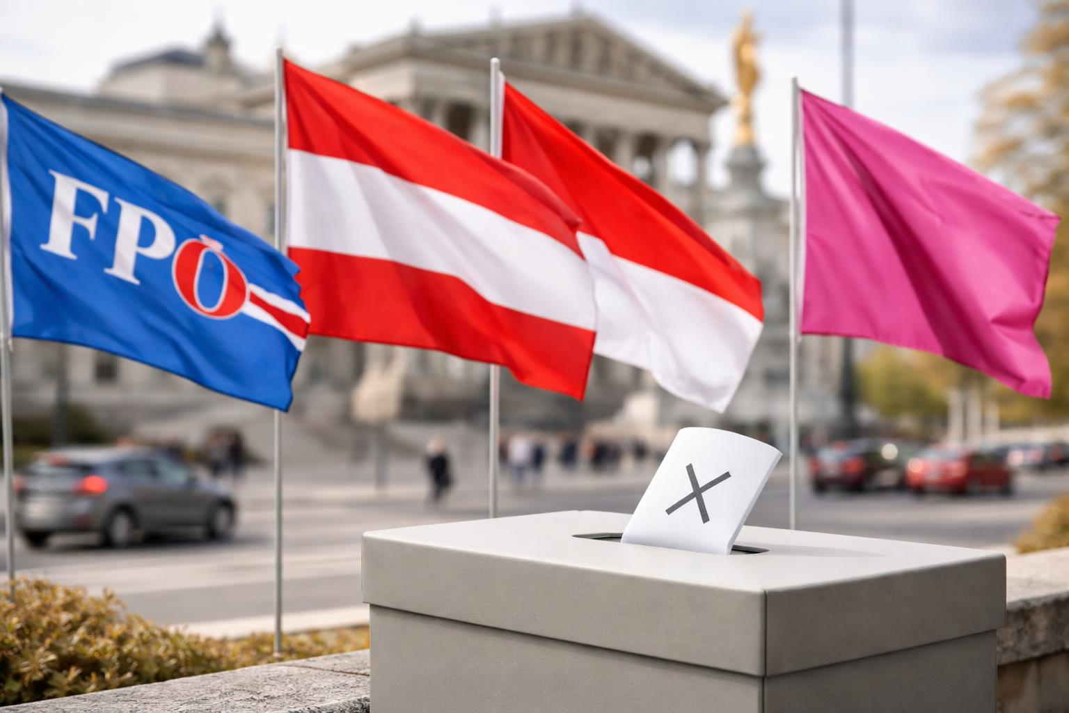 Redaktionelle Szene zum Thema „Umfrage sieht Kickl klar vor Dreier-Koalition“