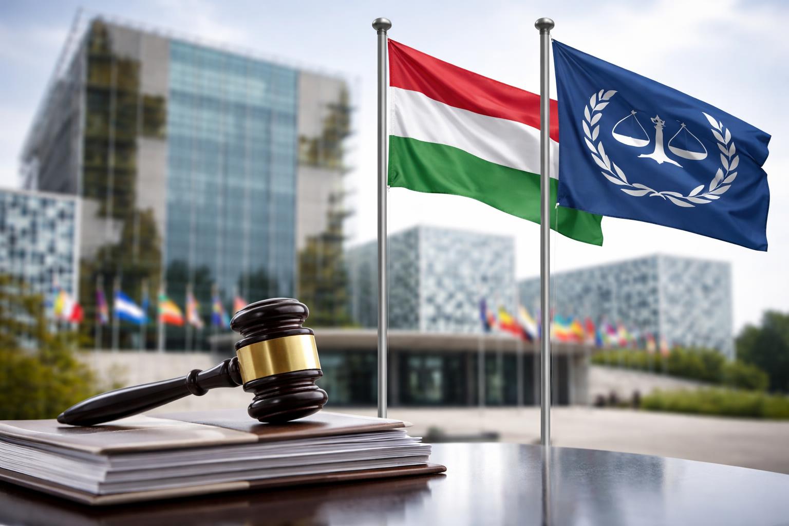 Redaktionelle Szene zum Thema „Ungarn stoppt Rückzug aus dem Internationalen Strafgerichtshof“