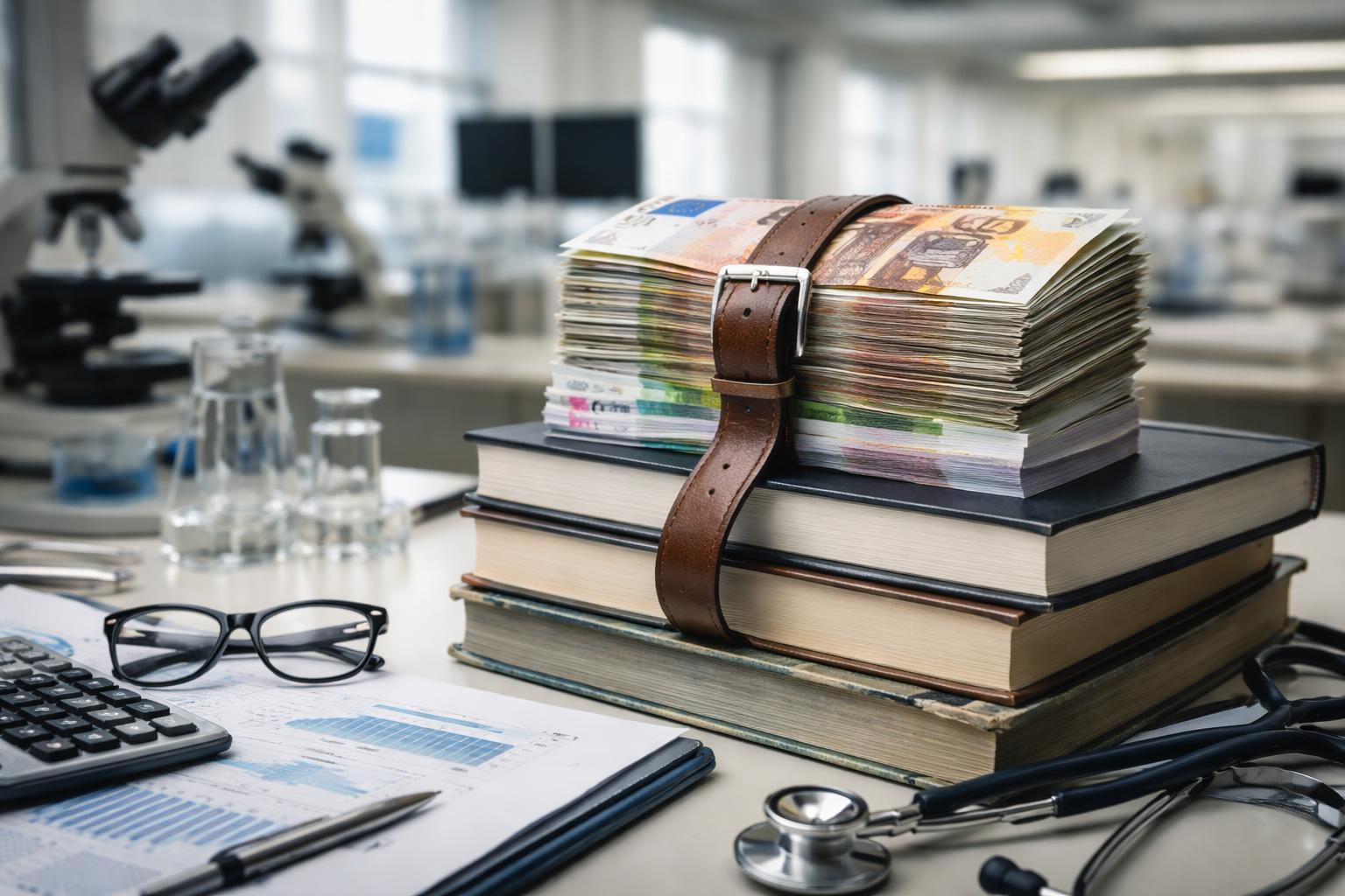 Redaktionelle Szene zum Thema „Unis müssen 2,5 Milliarden Euro sparen – Warnung vor Folgen für Personal, Forschung und Spitäler“