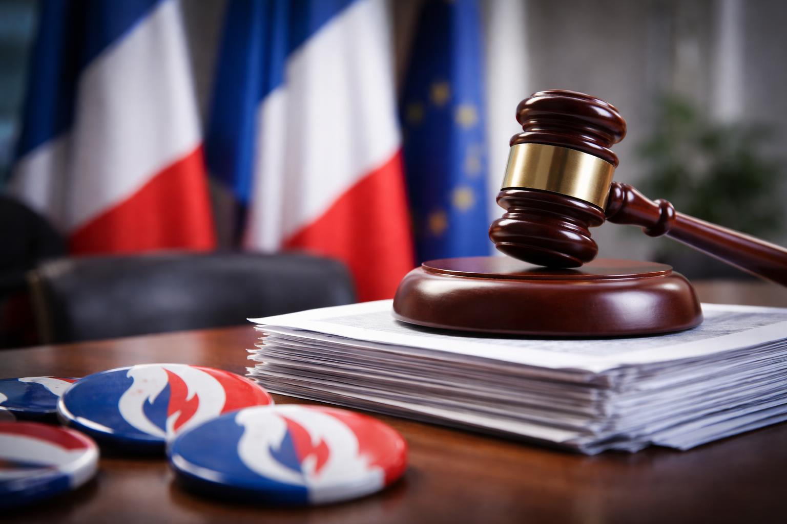 Redaktionelle Szene zum Thema „Urteil über Marine Le Pen könnte Frankreichs Rechtspopulisten neu ordnen“