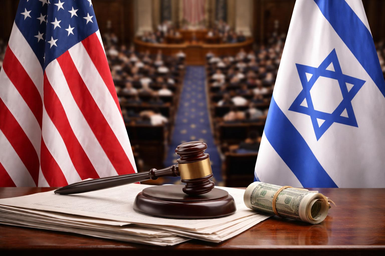 Redaktionelle Szene zum Thema „US-Abgeordneter Massie attackiert Israel mit scharfen Worten“