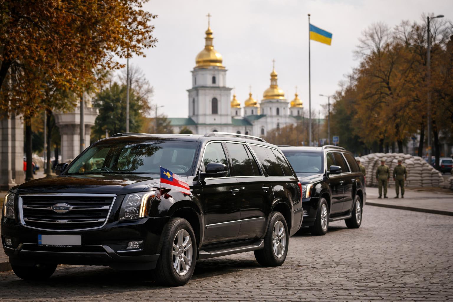 Redaktionelle Szene zum Thema „US-Gesandte Witkoff und Kushner reisen zu Gesprächen nach Russland und Kiew“