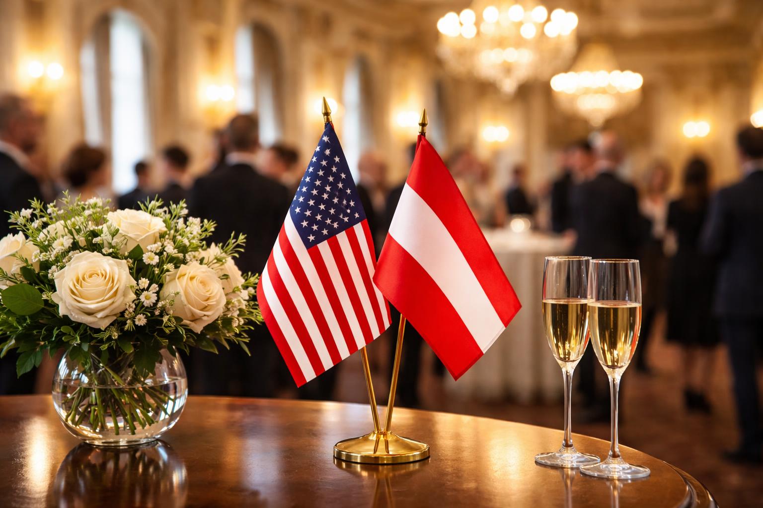 Redaktionelle Szene zum Thema „US-Milliardär fördert Jubiläum des Austro-Amerikanischen Instituts“