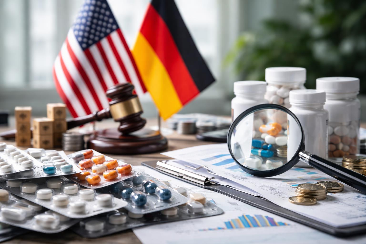 Redaktionelle Szene zum Thema „US-Regierung prüft deutsche Arzneipreise auf mögliche Handelsverstöße“