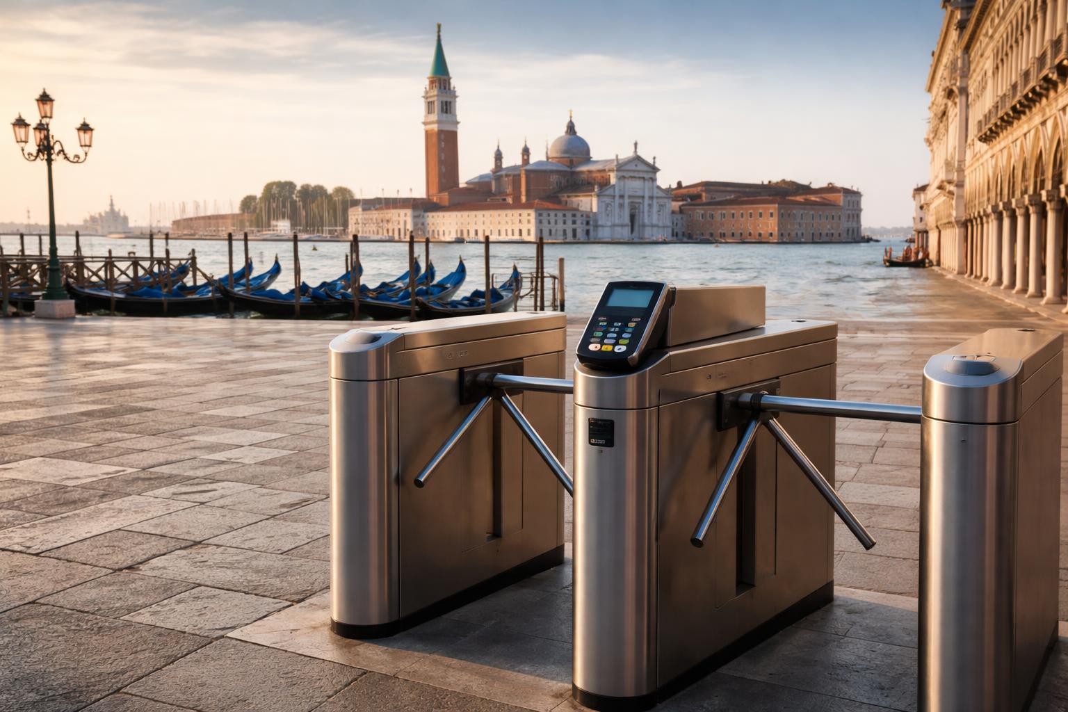 Redaktionelle Szene zum Thema „Venedig plant deutlich höhere Gebühr für Tagestouristen“