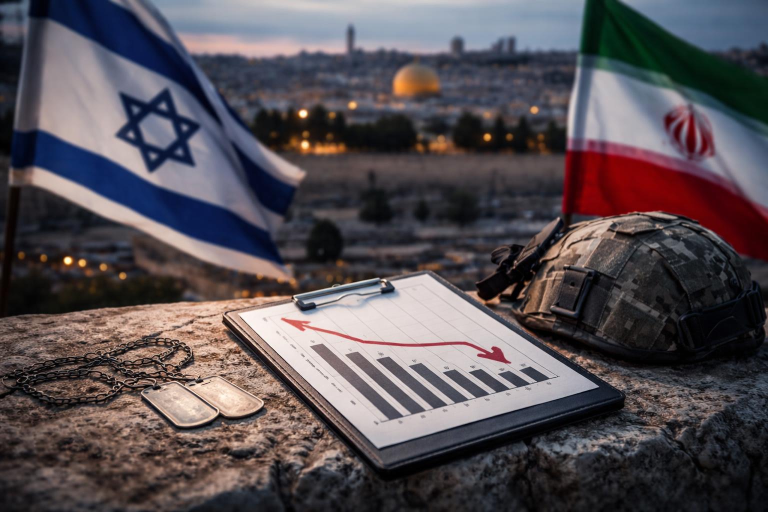 Redaktionelle Szene zum Thema „Viele Israelis bewerten Krieg gegen Iran als Fehlschlag“