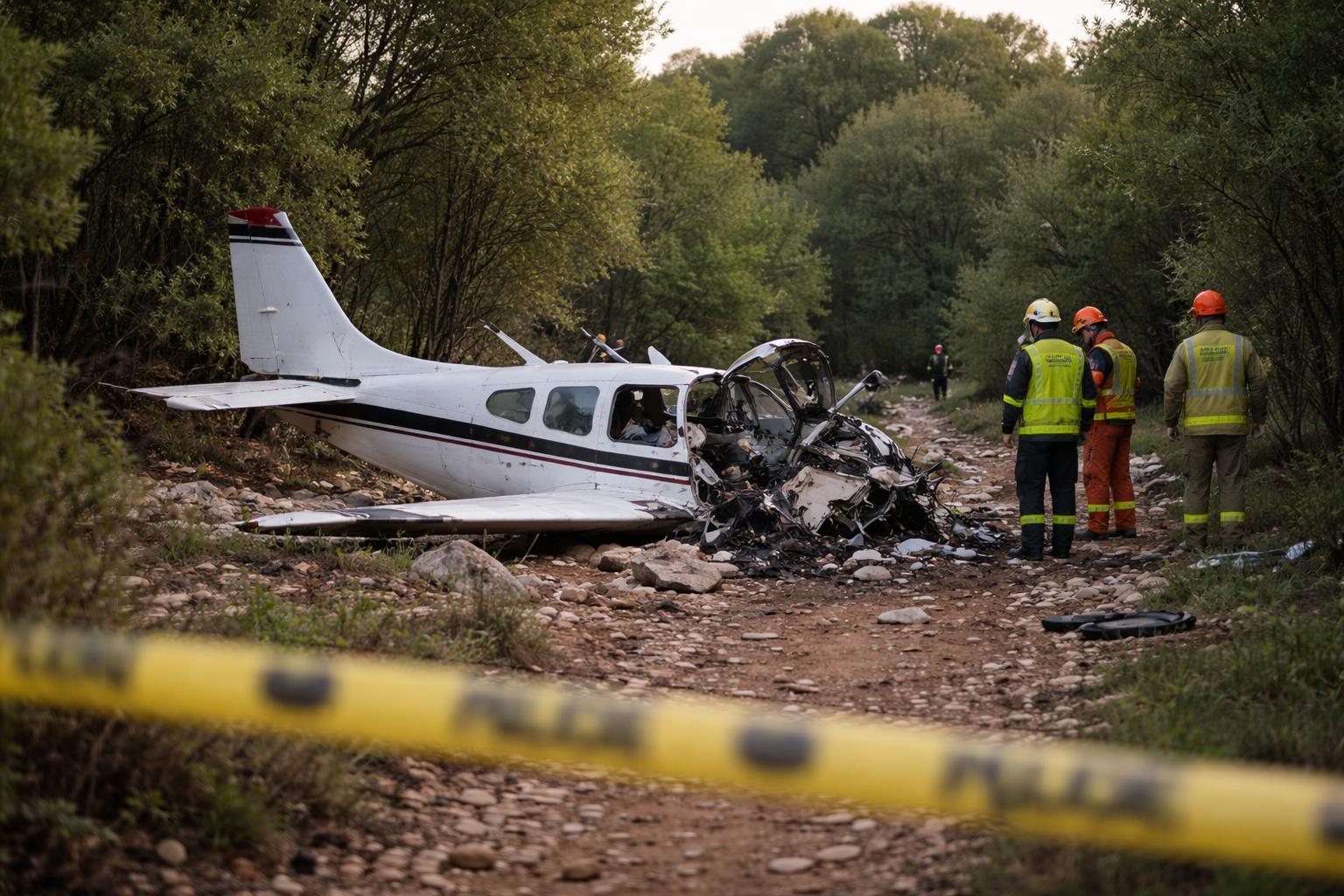 Redaktionelle Szene zum Thema „Vier Österreicher bei Flugzeugabsturz in Kroatien ums Leben gekommen“
