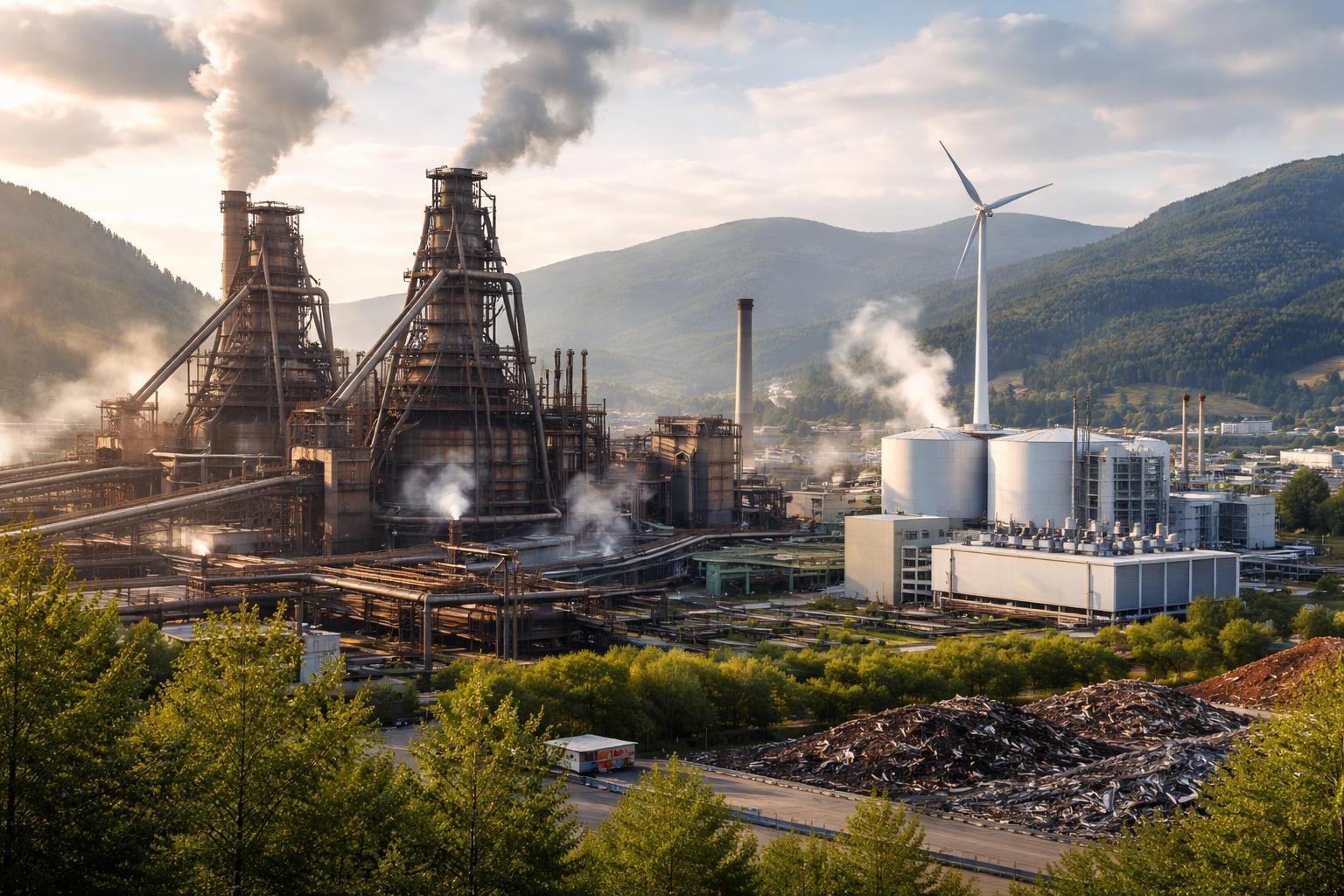 Redaktionelle Szene zum Thema „Voestalpine plant Ende der Hochöfen in Leoben ab 2030“