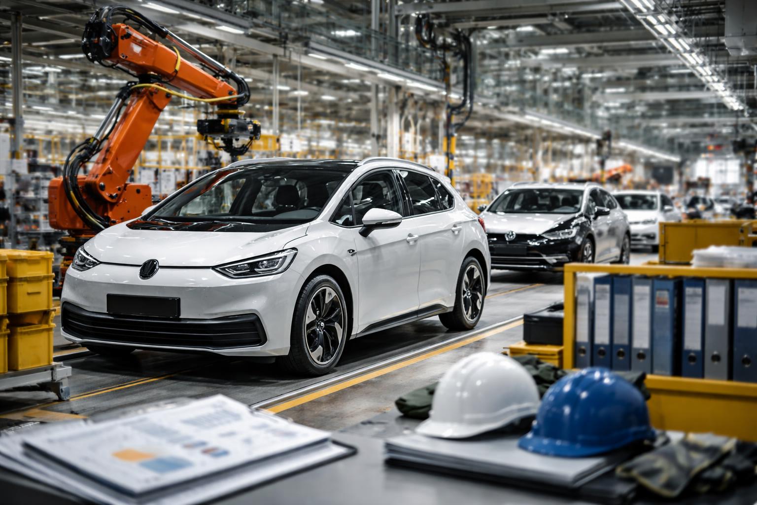 Redaktionelle Szene zum Thema „Volkswagen-Führung verteidigt Kurs nach gescheiterter Abstimmung“