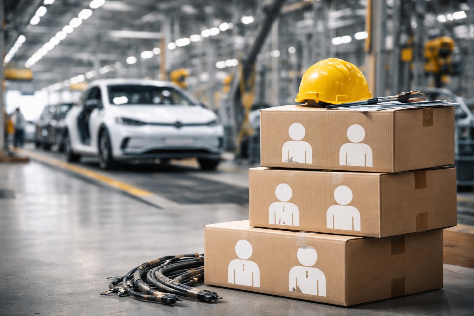 Redaktionelle Szene zum Thema „Volkswagen prüft laut Bericht drastischen Stellenabbau“