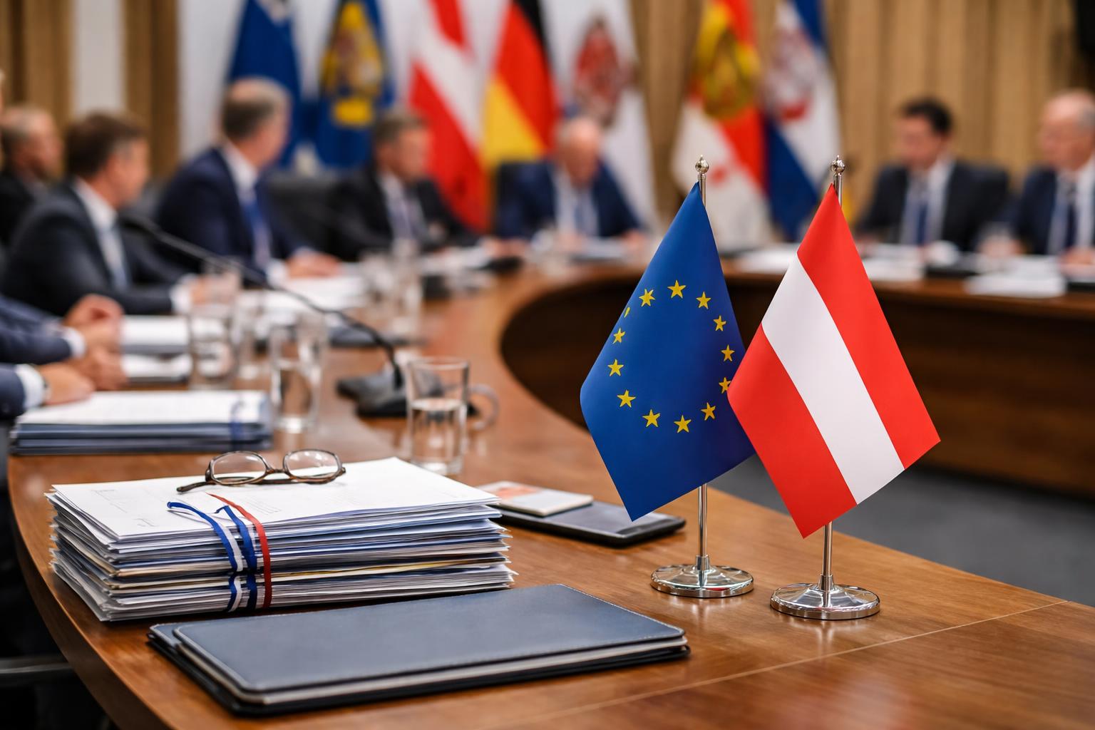 Redaktionelle Szene zum Thema „Wallner mahnt Bund bei EU-Mitteln und Staatsreformen zu mehr Tempo“