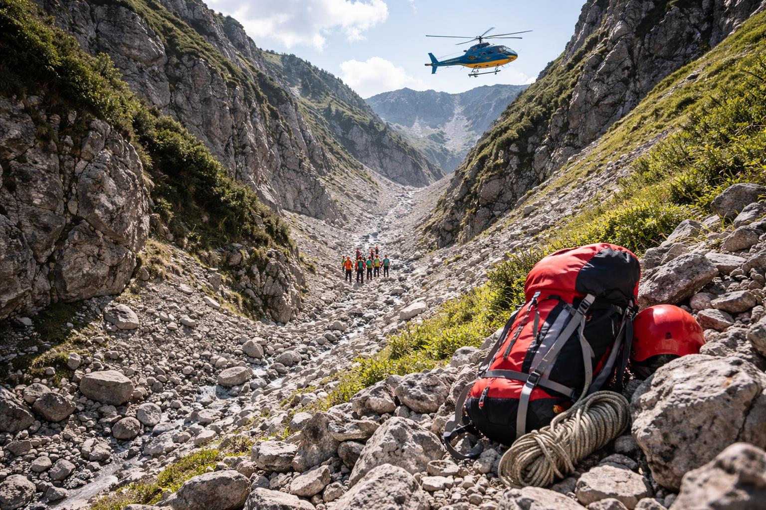 Redaktionelle Szene zum Thema „Wanderin im Kleinwalsertal nach Sturz tödlich verunglückt“