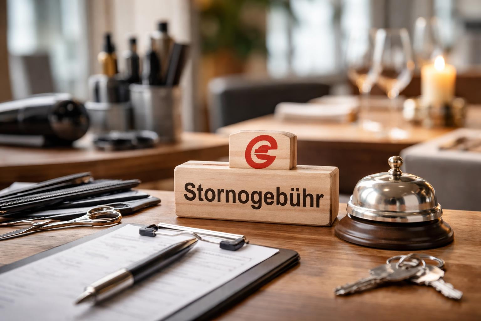 Redaktionelle Szene zum Thema „Wann Friseure und Gasthäuser eine Stornogebühr verlangen dürfen“