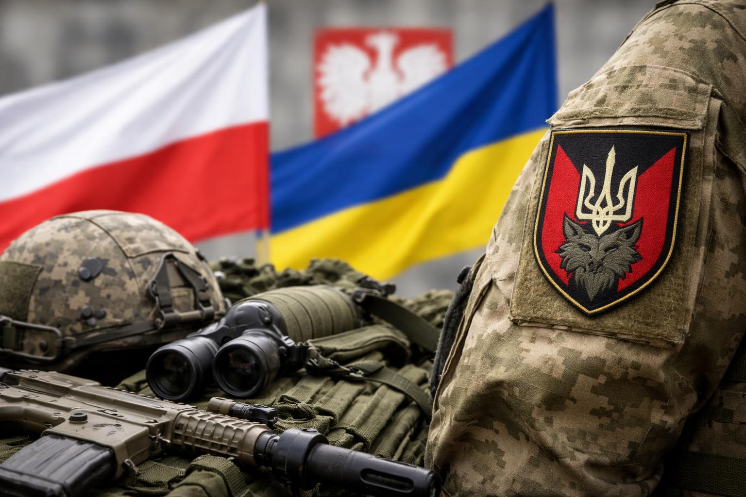 Redaktionelle Szene zum Thema „Warschau empört über Namen für ukrainische Militäreinheit“