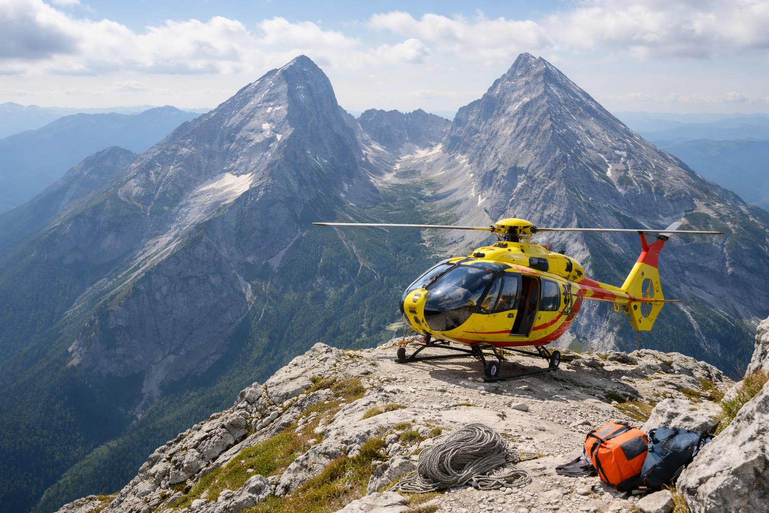 Redaktionelle Szene zum Thema „Watzmann-Gebiet: Bergretter mussten 27 Menschen in neun Tagen bergen“