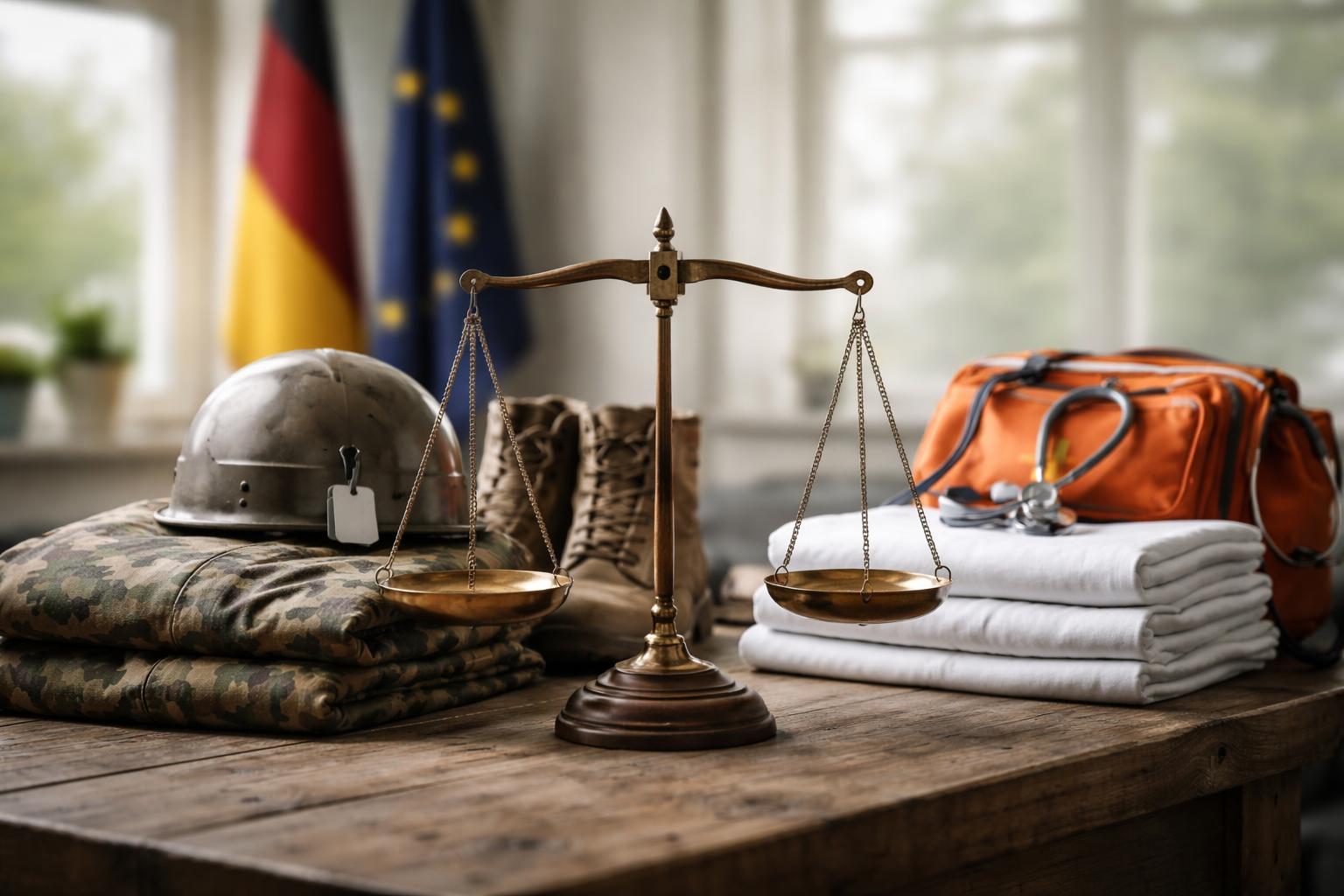 Redaktionelle Szene zum Thema „Wehrdienst-Reform bleibt festgefahren: Streit um faires Modell für junge Männer“
