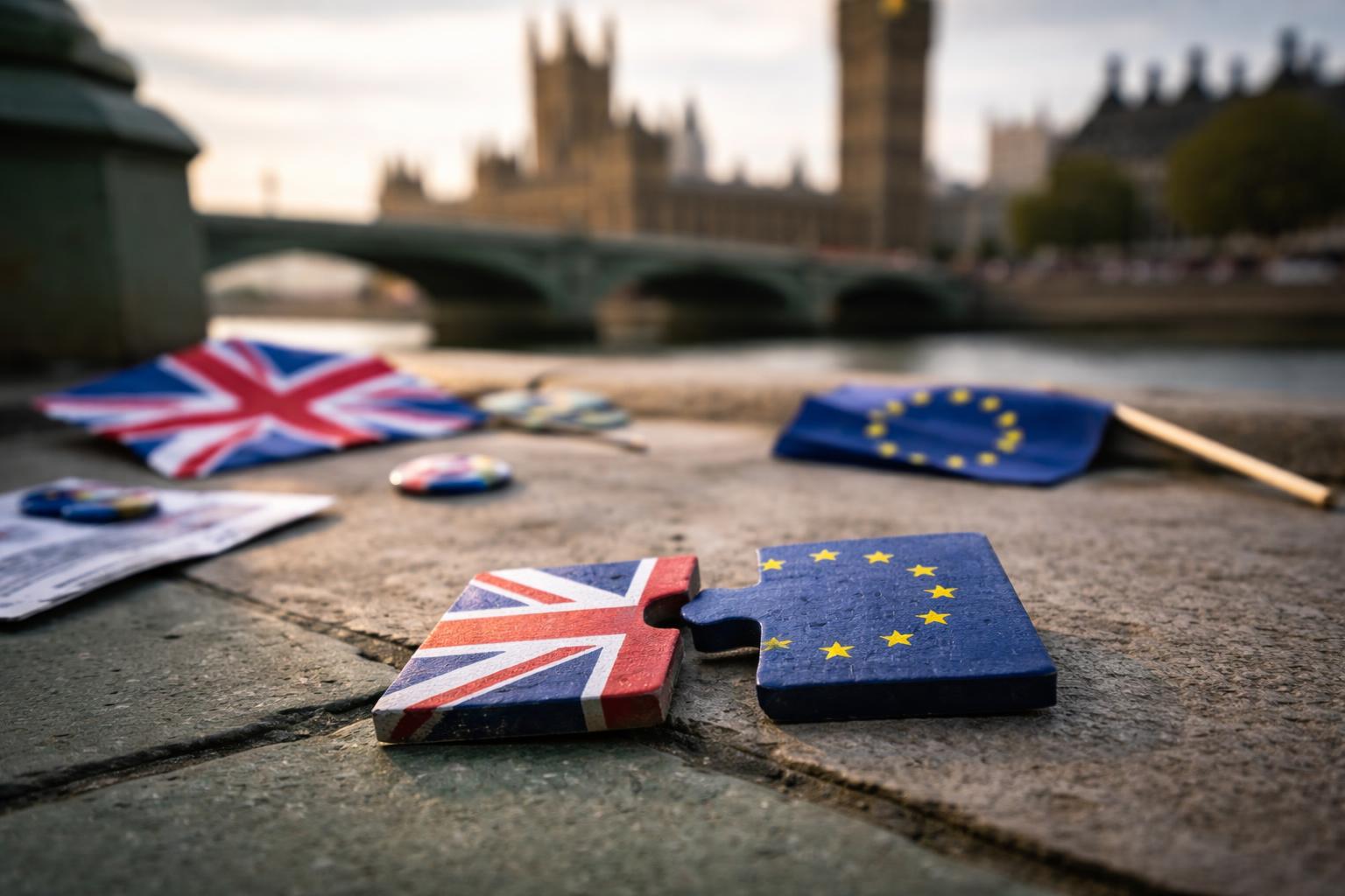 Redaktionelle Szene zum Thema „Wie der Brexit zum Referendum kam: Ein Essay über England, EU und Brexit“