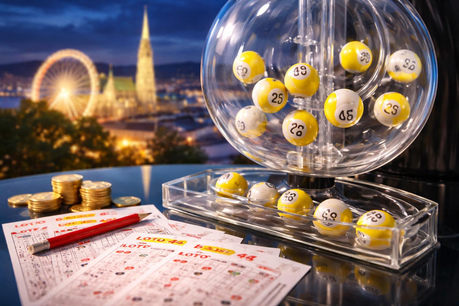 Redaktionelle Szene zum Thema „Wie Lotto nach Wien kam und nun der erste Achtfach-Jackpot wartet“