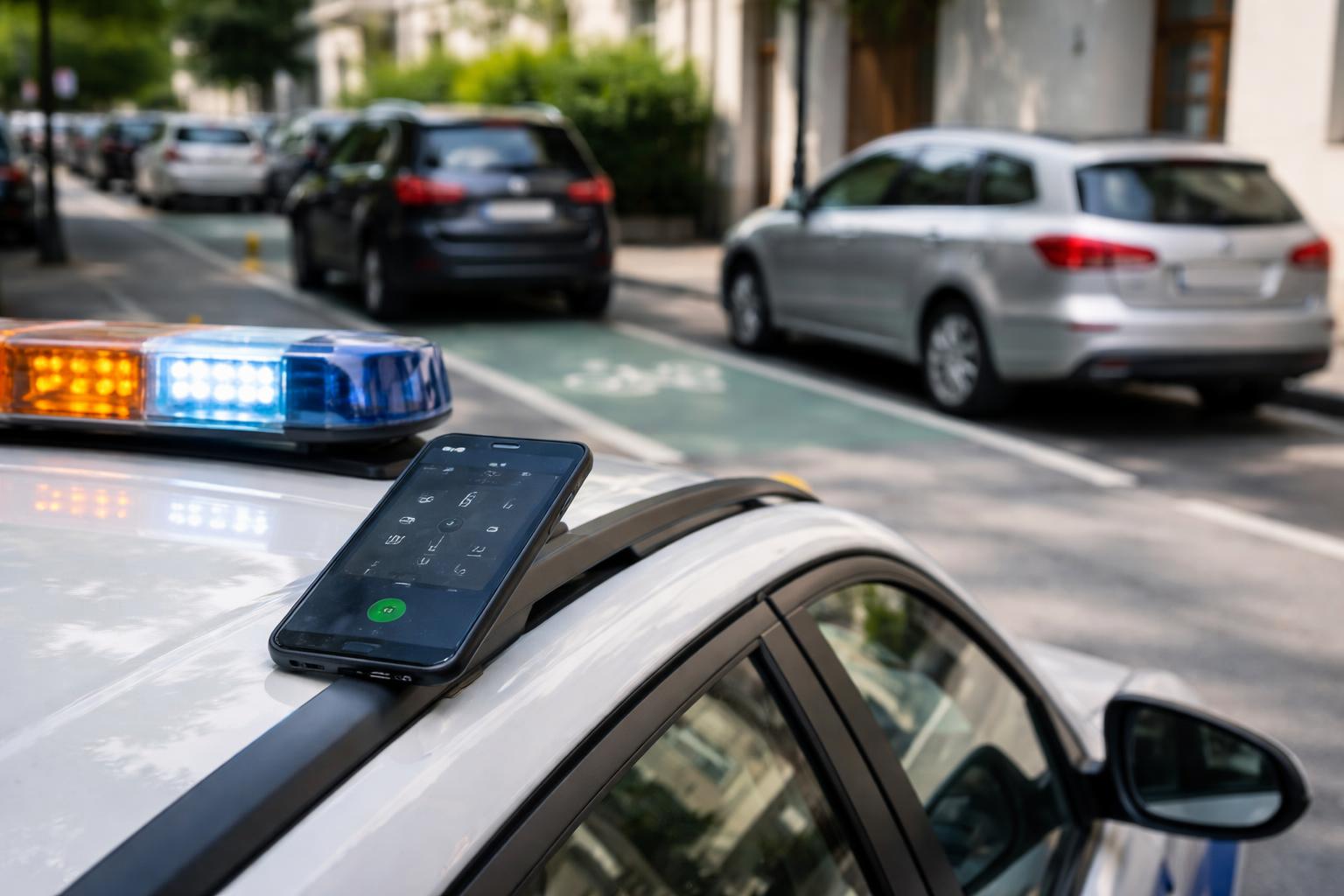 Redaktionelle Szene zum Thema „Wien meldet falsch parkende Autos jetzt bei neuer Hotline“