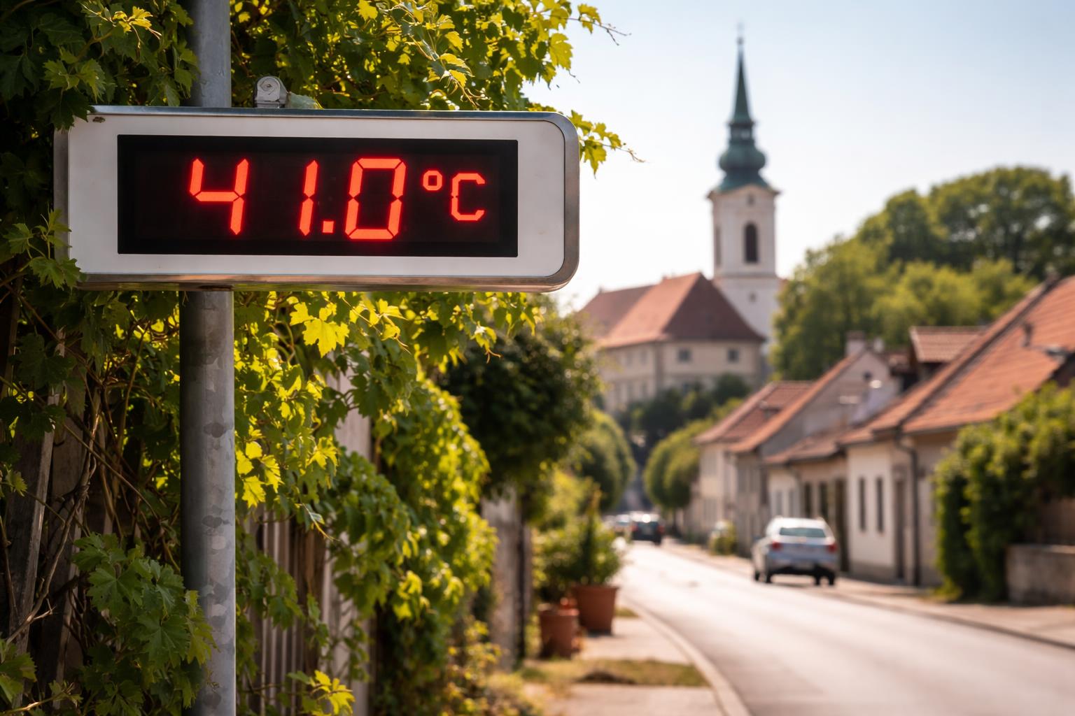 Redaktionelle Szene zum Thema „Wien-Stammersdorf meldet neuen Temperaturrekord“