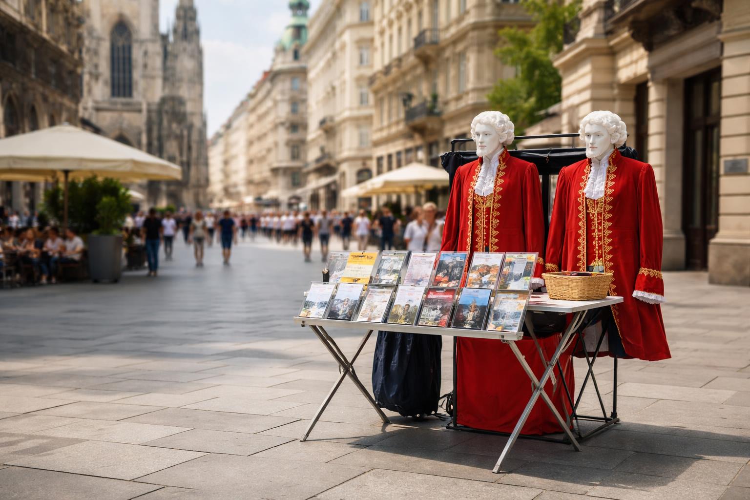 Redaktionelle Szene zum Thema „Wien verbietet Kartenverkauf an Stephansplatz, Graben und Kärntner Straße“