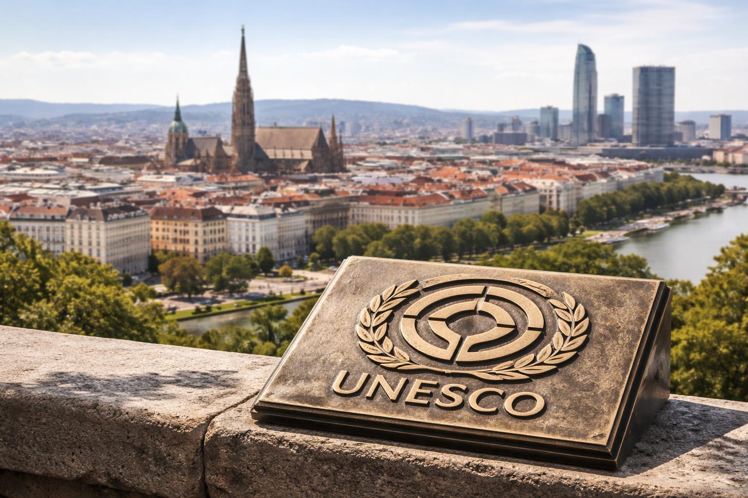 Redaktionelle Szene zum Thema „Wien von UNESCO-Roter Liste gestrichen“