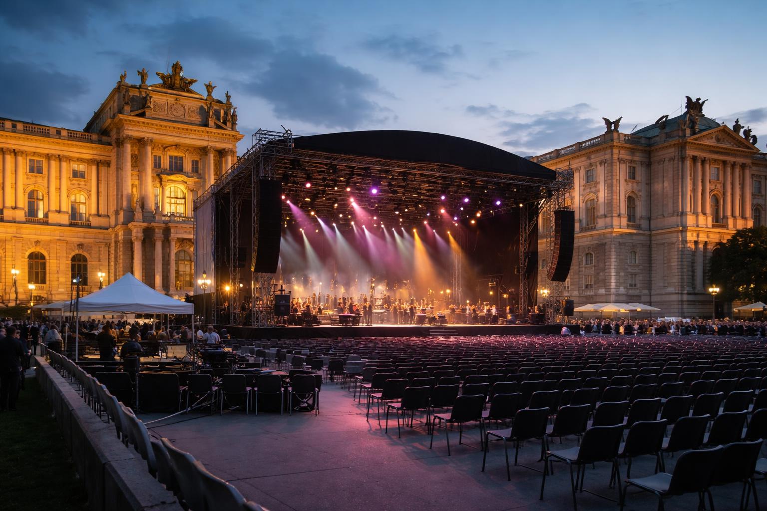 Redaktionelle Szene zum Thema „Wiener Festwochen eröffnen am Heldenplatz mit Patti Smith“