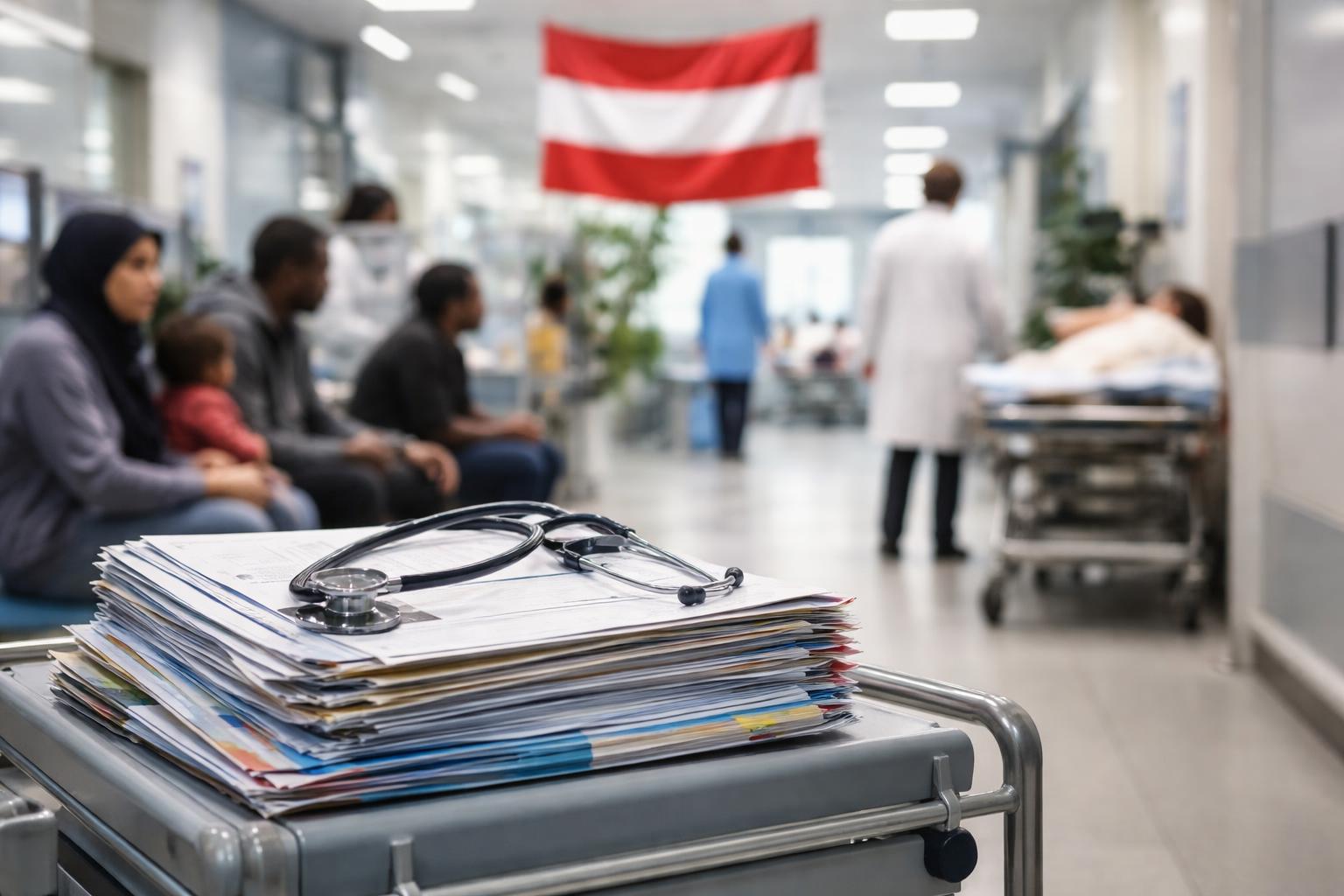 Redaktionelle Szene zum Thema „Wiener Kliniken behandeln täglich mehr als 1600 ausländische Patienten“