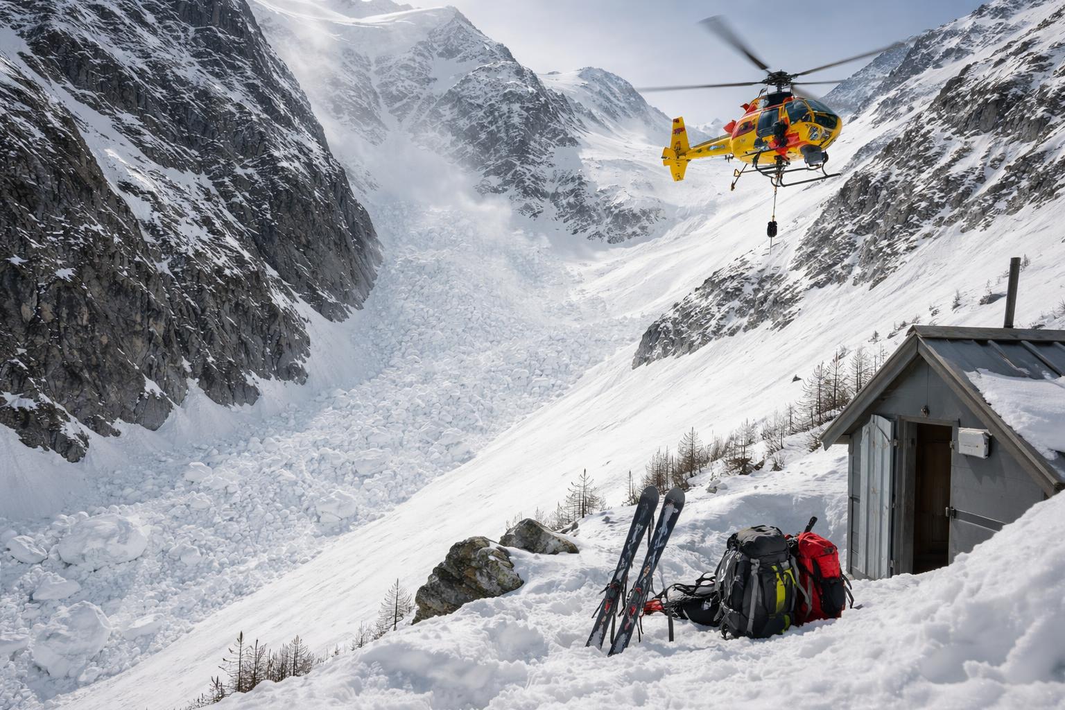 Redaktionelle Szene zum Thema „Zwei Wiener am Großglockner von Lawine erfasst“